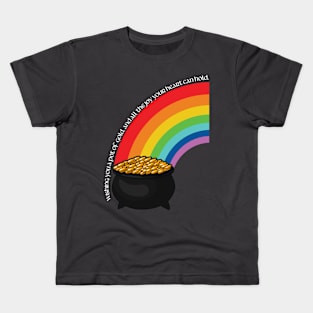 St. Patrick's Day Rainbow Wishing You a Pot of Gold Joy 2 Kids T-Shirt